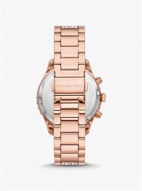 michael kors paxton gold|Oversized Layton Pavé Rose Gold.